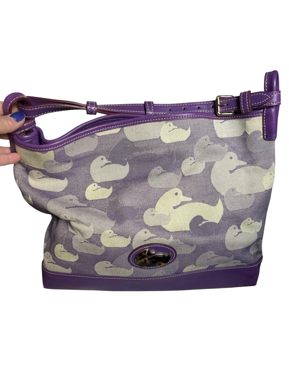 Dooney & Bourke Large Purple Hobo Bag